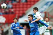 10 July 2007; Dean Lawerence, Shamrock Rovers, in action against Willy John Kiely, Waterford United. eircom League of Ireland Premier Division, Shamrock Rovers v Waterford United, Tolka Park, Dublin. Picture credit: David Maher / SPORTSFILE