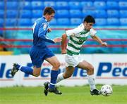 10 July 2007; Paul McCarthy, Waterford United, in action against Danny O'Connor, Shamrock Rovers. eircom League of Ireland Premier Division, Shamrock Rovers v Waterford United, Tolka Park, Dublin. Picture credit: David Maher / SPORTSFILE