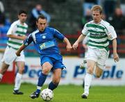 10 July 2007; Ray Scully, Waterford United, in action against Dave Tyrrell, Shamrock Rovers. eircom League of Ireland Premier Division, Shamrock Rovers v Waterford United, Tolka Park, Dublin. Picture credit: David Maher / SPORTSFILE