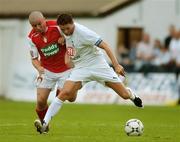 12 July 2007; Robbie Keane, Tottenham Hotspur, in action against Michael Keane, St Patrick's Athletic. Pre Season Friendly, St Patrick's Athletic v Tottenham Hotspur, Richmond Park, Dublin. Picture credit: Brendan Moran / SPORTSFILE