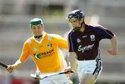 14 July 2007; Kerril Wade, Galway, in action against Michael McCambridge, Antrim. Guinness All-Ireland Hurling Championship Qualifier, Group 1A, Round 3, Galway v Antrim, Pearse Stadium, Salthill, Galway. Picture credit: Kieran Clancy / SPORTSFILE
