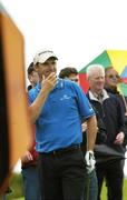 14 July 2007; Padraig Harrington looks on after his shot onto the 9th hole. Irish PGA Golf Championship, Final Round, European Club Golf Club, Brittas Bay, Co. Wicklow. Picture credit: Ray Lohan / SPORTSFILE