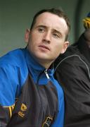 14 July 2007; Tipperary forward Eoin Kelly watches the game from the bench after being ruled out with an injury. Guinness All-Ireland Hurling Championship Qualifier, Group B, Tipperary v Cork, Semple Stadium, Thurles, Co. Tipperary. Picture credit: Brendan Moran / SPORTSFILE