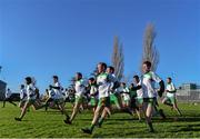 23 November 2014; Rhode players warm up before the start of the game. AIB Leinster GAA Football Senior Club Championship Semi-Final, Rhode v Moorefield. O'Connor Park, Tullamore, Co. Offaly. Picture credit: Matt Browne / SPORTSFILE