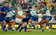23 November 2014; Jack Conan, Leinster, is tackled by, from left, Davide Giazzon, Alberto Lucchese and Leo Auva'a, Benetton Treviso. Guinness PRO12, Round 8, Benetton Treviso v Leinster. Stadio Comunale Di Monigo, Treviso, Italy. Picture credit: Pat Murphy / SPORTSFILE