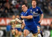 23 November 2014; Leinster's Bryan Byrne on his way to scoring his side's third try against Benetton Treviso. Guinness PRO12, Round 8, Benetton Treviso v Leinster. Stadio Comunale Di Monigo, Treviso, Italy. Picture credit: Pat Murphy / SPORTSFILE