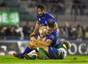 23 November 2014; Jack Conan, Leinster, is tackled by Joe Carlisle, Benetton Treviso. Guinness PRO12, Round 8, Benetton Treviso v Leinster. Stadio Comunale Di Monigo, Treviso, Italy. Picture credit: Pat Murphy / SPORTSFILE