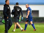 23 November 2014; Leinster's Richardt Strauss leaves the field due to injury. Guinness PRO12, Round 8, Benetton Treviso v Leinster. Stadio Comunale Di Monigo, Treviso, Italy. Picture credit: Pat Murphy / SPORTSFILE