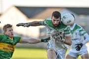 23 November 2014; Ronan Sweeney, Moorefield, in action against Brian Darby, Rhode. AIB Leinster GAA Football Senior Club Championship Semi-Final, Rhode v Moorefield. O'Connor Park, Tullamore, Co. Offaly. Picture credit: Matt Browne / SPORTSFILE
