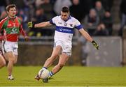 23 November 2014; Shane Carthy, St Vincent's, shoots to score his side's second goal. AIB Leinster GAA Football Senior Club Championship Semi-Final, St Vincent's v Garrycastle. Parnell Park, Dublin. Picture credit: Stephen McCarthy / SPORTSFILE