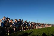 23 November 2014; A general view of the start of the Under 12 Boys race at the GloHealth Inter County & Juvenile Even Age Cross Country Championships. Dundalk Institute of Technology, Dundalk, Co. Louth. Picture credit: Ramsey Cardy / SPORTSFILE