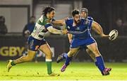 23 November 2014; Mick McGrath, Leinster, is tackled by Enrico Bacchin, Benetton Treviso. Guinness PRO12, Round 8, Benetton Treviso v Leinster. Stadio Comunale Di Monigo, Treviso, Italy. Picture credit: Pat Murphy / SPORTSFILE
