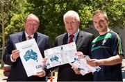 24 November 2014; Pictured at the launch of a new GAA support resource 'Striving and Surviving in Australia Guide’ in Perth were Jimmy Deenihan TD, Minister of State at the Departments of the Taoiseach and Foreign Affairs with Special Responsibility for the Diaspora, centre, with Uachtarán Chumann Lúthchleas Gael Liam Ó Néill, left, and International Rules player Ross Munnelly, Laois. Duxton Hotel, Perth, Australia. Picture credit: Ray McManus / SPORTSFILE