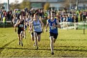 23 November 2014; Darragh Browne, Munster, in action during the Under18 Boys race during the GloHealth Inter County & Juvenile Even Age Cross Country Championships. Dundalk Institute of Technology, Dundalk, Co. Louth. Picture credit: Ramsey Cardy / SPORTSFILE