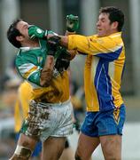 21 March 2004; Francie Grehan of Roscommon tussles with Roy Malone of Offaly during the Allianz Football League Division 2A Round 6 match between Offaly and Roscommon at O'Connor Park in Tullamore, Offaly. Photo by David Maher/Sportsfile