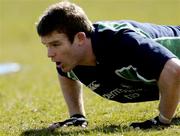 23 March 2004; Gordon D'Arcy during an Ireland Rugby Squad Training Session at Naas Rugby Club in Naas, Kildare. Photo by Damien Eagers/Sportsfile