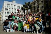 23 March 2004; Glasgow Celtic fans prepare for tomorrow's match with Barcelona, a reported 15,000 fans will be in Barcelona for the the UEFA Cup fourth round 2nd Leg between Barcelona and Glasgow Celtic at the Camp Nou in Barcelona, Spain. Photo by Tony Kelly/Sportsfile