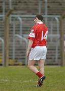 28 March 2004; Fionan Murray of Cork reacts to a missed opportunity following the Allianz Football League Division 1A match between Tyrone and Cork at Healy Park in Omagh, Tyrone. Photo by Ray McManus/Sportsfile
