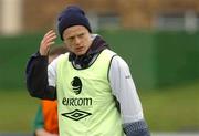 29 March 2004; Damien Duff during a Republic of Ireland Training Session at the Carlisle Grounds in Bray, Wicklow. Photo by David Maher/Sportsfile