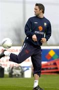 30 March 2004; Robbie Keane during a Republic of Ireland Squad Training Session at the Carlisle Grounds in Bray, Wicklow. Photo by Pat Murphy/Sportsfile