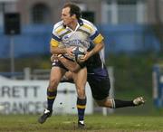 2 April 2004; Girvan Dempsey of Leinster Lions is tackled by David Millard of Glasgow Rugby during the Celtic League Division 1 match between Leinster Lions and Glasgow Rugby at Donnybrook Stadium in Dublin. Photo by Matt Browne/Sportsfile