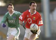 3 April 2004; Dermot Hurley of Cork in action against Raymond Johnson of Fermanagh during the Allianz Football League Division 1A Round 7 match between Cork and Fermanagh at Pairc Ui Rinn in Cork. Photo by Damien Eagers/Sportsfile