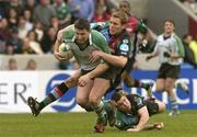 11 April 2004; Darren Yapp of Connacht in action against Gavin Duffy of NEC Harlequins during the Parker Pen Challenge Cup Semi-Final between NEC Harlequins and Connacht at Twickenham Stoop Stadium in London, England. Photo by Pat Murphy/Sportsfile