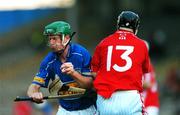 14 July 2007; Shane Maher, Tipperary, in action against Neil Ronan, Cork. Guinness All-Ireland Hurling Championship Qualifier, Group B, Tipperary v Cork, Semple Stadium, Thurles, Co. Tipperary. Picture credit: Brendan Moran / SPORTSFILE