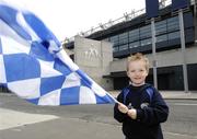 15 July 2007; Four-year-old Laois supporter Darragh Enright, from Abbeyleix, outside Croke Park before the game. Bank of Ireland Leinster Senior Football Championship Final, Dublin v Laois, Croke Park, Dublin. Picture credit: Ray McManus / SPORTSFILE