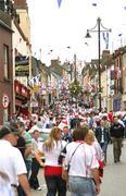 15 July 2007; The Main street in Clones before the game. Bank of Ireland Ulster Senior Football Championship Final - Tyrone v Monaghan, St Tighearnach's Park, Clones, Co Monaghan. Picture credit: Russell Pritchard / SPORTSFILE