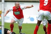 15 July 2007; St Patrick's Athletic's Michael Keane celebrates after scoring his side's first goal. eircom League Premier Division, St Patrick's Athletic v Longford Town, Richmond Park, Dublin. Picture credit; Stephen McCarthy / SPORTSFILE *** Local Caption ***