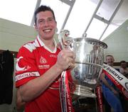 15 July 2007; Tyrone's Sean Cavanagh with the Anglo Celt cup after the game. Bank of Ireland Ulster Senior Football Championship Final - Tyrone v Monaghan, St Tighearnach's Park, Clones, Co Monaghan. Picture credit: Oliver McVeigh / SPORTSFILE