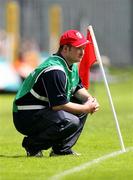15 July 2007; Derry manager Niall Conway watches his team from the sideline. ESB Ulster Minor Football Championship Final - Derry v Tyrone, St Tighearnach's Park, Clones, Co Monaghan. Picture credit: Oliver McVeigh / SPORTSFILE