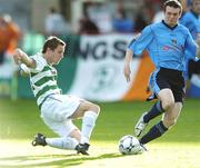 16 July 2007; Ger O'Brien, Shamrock Rovers, in action against Conor Byrne, UCD. eircom League of Ireland Premier Division, Shamrock Rovers v UCD, Tolka Park, Dublin. Picture credit: Ray Lohan / SPORTSFILE