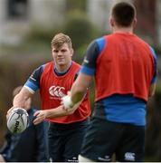 25 November 2014; Leinster's Jordi Murphy during squad training ahead of their Guinness PRO12, Round 9, game against Ospreys on Saturday. Leinster Rugby Squad Training, Rosemount, UCD, Dublin. Picture credit: Brendan Moran / SPORTSFILE