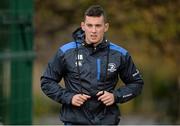 25 November 2014; Leinster's Noel Reid arrives for squad training ahead of their Guinness PRO12, Round 9, game against Ospreys on Saturday. Leinster Rugby Squad Training, Rosemount, UCD, Dublin. Picture credit: Brendan Moran / SPORTSFILE