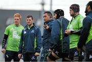 25 November 2014; Connacht head coach Pat Lam alongside his players during squad training ahead of their Guinness PRO12, Round 9, game against Scarlets on Saturday. Connacht Rugby Squad Training, The Sportsground, Galway. Picture credit: Diarmuid Greene / SPORTSFILE