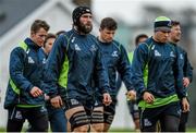 25 November 2014; Connacht captain John Muldoon and team-mates during squad training ahead of their Guinness PRO12, Round 9, game against Scarlets on Saturday. Connacht Rugby Squad Training, The Sportsground, Galway. Picture credit: Diarmuid Greene / SPORTSFILE