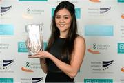 26 November 2014; Christine McMahon who won the Emerging Athlete of the Year award at the National Athletics Awards. Crowne Plaza Hotel, Santry, Co. Dublin. Picture credit: Barry Cregg / SPORTSFILE