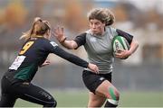 27 November 2014; Jenny Murphy, Ireland, in action against Australia Tribe 7's. Women's Rugby 7's Tournament, Ireland v Australia. Lansdowne RFC, Lansdowne Road, Dublin. Picture credit: Matt Browne / SPORTSFILE
