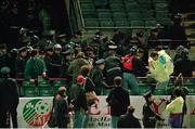 15 February 1995; England supporters clash with Gardai in the West Stand where rioting broke out and forced the match to be abandoned. International Friendly, Republic of Ireland v England, Lansdowne Road, Dublin. Picture credit; Ray McManus / SPORTSFILE