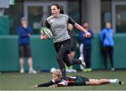 27 November 2014; Hannah Tyrrell, Ireland, in action against Australia Tribe 7's. Women's Rugby 7's Tournament, Ireland v Australia. Lansdowne RFC, Lansdowne Road, Dublin. Picture credit: Matt Browne / SPORTSFILE