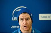 28 November 2014; Leinster's Eoin Reddan during a press conference ahead of their Guinness PRO12, Round 9, game against Ospreys on Saturday. Leinster Rugby Press Conference, RDS Media Room, Ballsbridge, Dublin. Picture credit: Piaras Ó Mídheach / SPORTSFILE