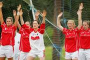 15 July 2007; Cork players line the goalmouth area for a free. TG4 Ladies All-Ireland Minor Football Final, Dublin v Cork, JJ Brackens GAA Club, Templemore, Co. Tipperary. Picture credit: Kieran Clancy / SPORTSFILE