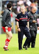 14 July 2007; Derry manager Paddy Crozier, centre. Bank of Ireland All-Ireland Football Championship Qualifier, Round 2, Derry v Mayo, Celtic Park, Derry. Picture credit: Oliver McVeigh / SPORTSFILE