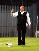 17 July 2007; Linfield manager, David Jeffrey, issues instructions to his players. UEFA Champions League, 1st Round, 1st leg, Linfield v IF Elfsborg, Windsor Park, Belfast, Co. Antrim. Picture credit: Oliver McVeigh / SPORTSFILE
