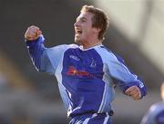 19 July 2007; Mark McAllister, Dungannon Swifts, celebrates after scoring his side's first goal. UEFA Cup, 1st Qualifying Round, 1st Leg, Dungannon Swifts v Suduva Marijampole, Windsor Park, Belfast, Co. Antrim. Picture credit: Oliver McVeigh / SPORTSFILE