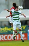 23 July 2007; Stephen Paisley, Shamrock Rovers, in action against Ryan Guy, St Patrick's Athletic. eircom League of Ireland Premier Division, Shamrock Rovers v St Patrick's Athletic, Tolka Park, Dublin. Picture credit; Ray Lohan / SPORTSFILE