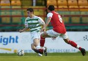 23 July 2007; Ger Rowe, Shamrock Rovers, in action against Keith Fahy, St Patrick's Athletic. eircom League of Ireland Premier Division, Shamrock Rovers v St Patrick's Athletic, Tolka Park, Dublin. Picture credit; Ray Lohan / SPORTSFILE