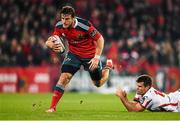 28 November 2014; Pat Howard, Munster, is tackled by Louis Ludik, Ulster. Guinness PRO12, Round 9, Munster v Ulster. Thomond Park, Limerick. Picture credit: Stephen McCarthy / SPORTSFILE